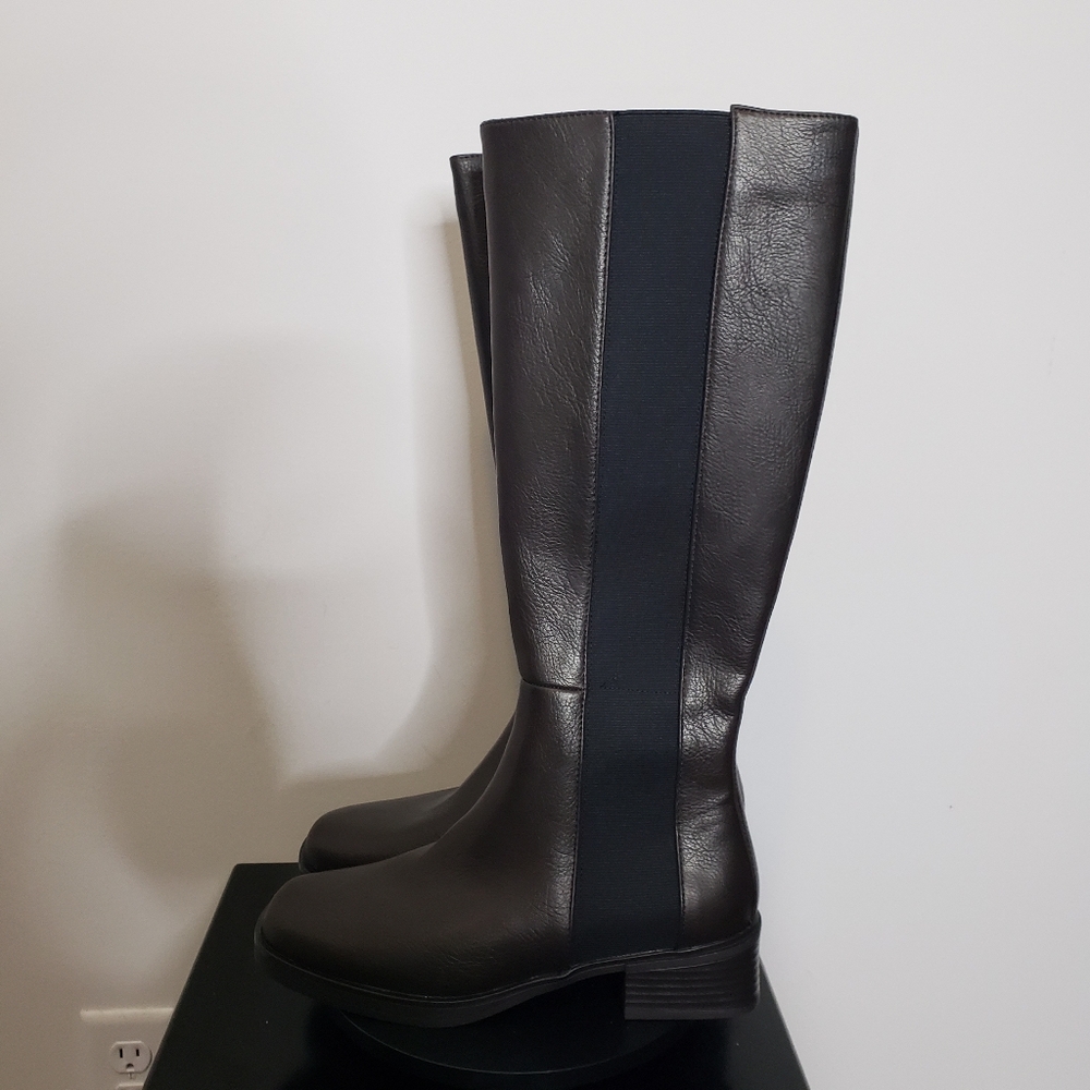 Aerosoles Daria Women's Knee-High Equestrian Boots Size 8.5 Color:Java Grainy - Picture 4 of 8